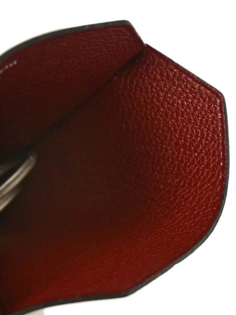 Hermes Rouge H Chamonix Clochette Necklace Pendant 118007 - Picture 4 of 11